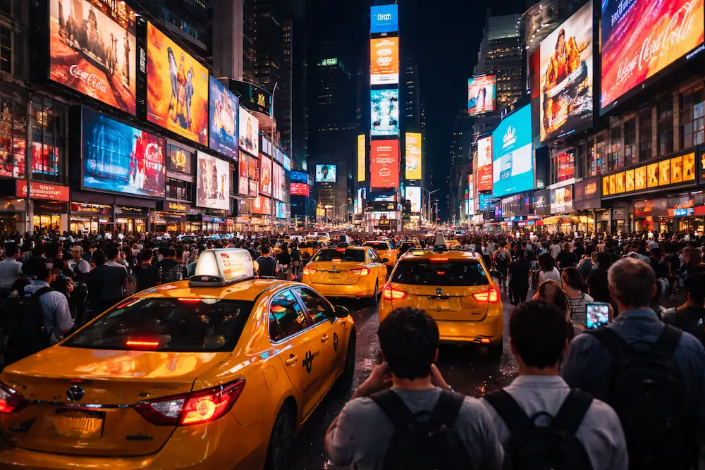 زحمة التايمز سكوير في نيويورك: لماذا يجب تجنب السكن في مانهاتن أثناء كأس العالم 2026